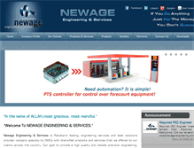 Tablet Screenshot of newage-engineering.com
